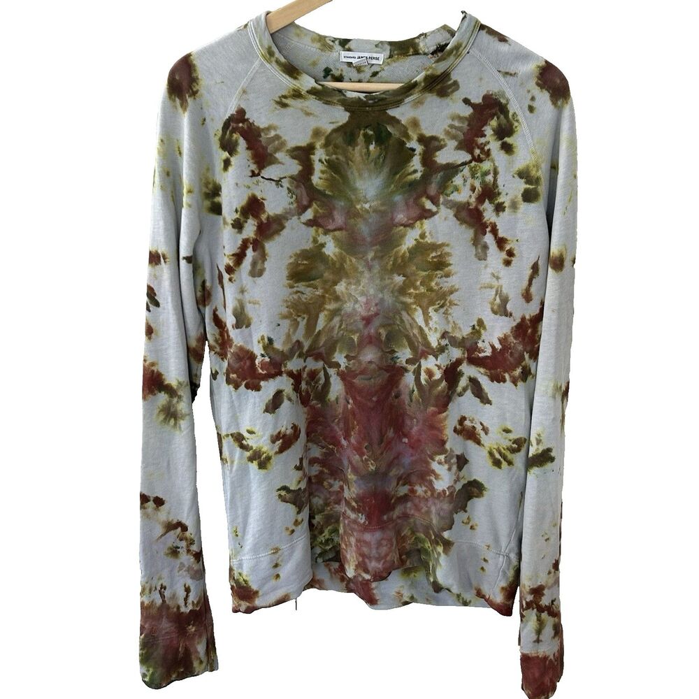 James Perse Multicolor Tie-Dye Long Sleeve Shirt